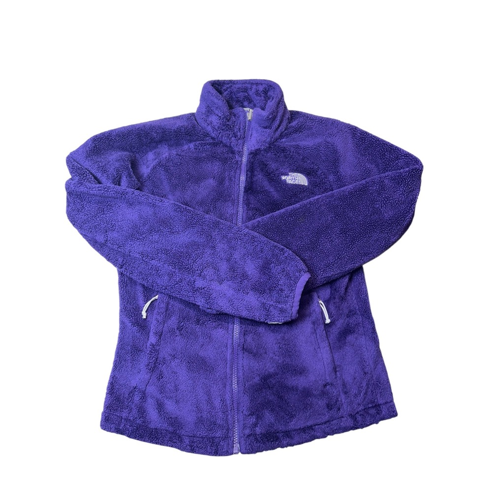 The North Face Osito Fleece Jacket Womens XS Purple Full Zip High Pile Soft Coat